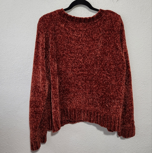 XL Modcloth Chenille Sweater in Rust - Picture 3 of 4